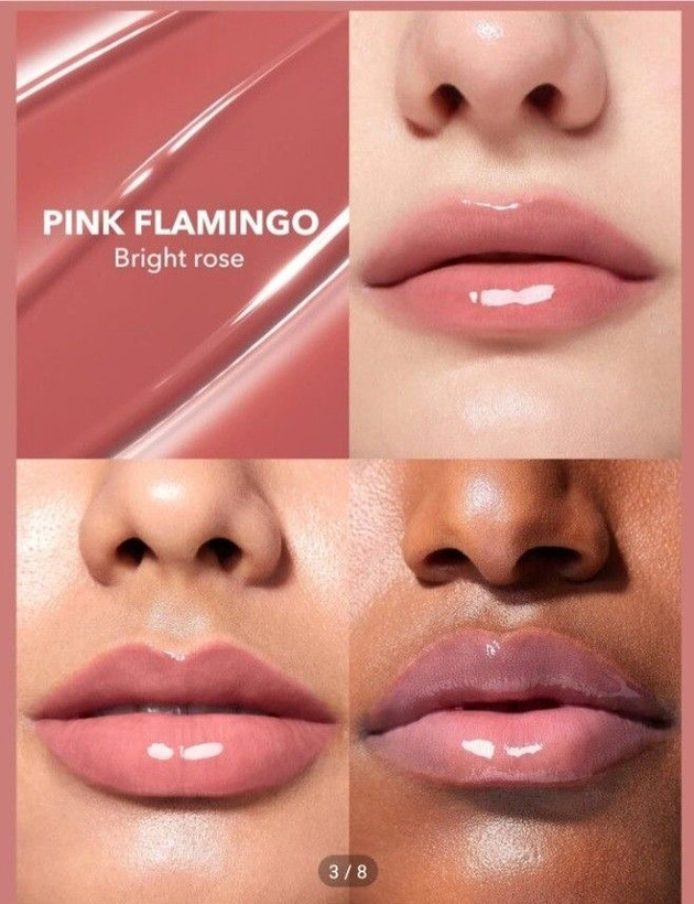 لیپگلاس پلامپری حجم دهنده و براق کننده رنگ Pink Flamingo