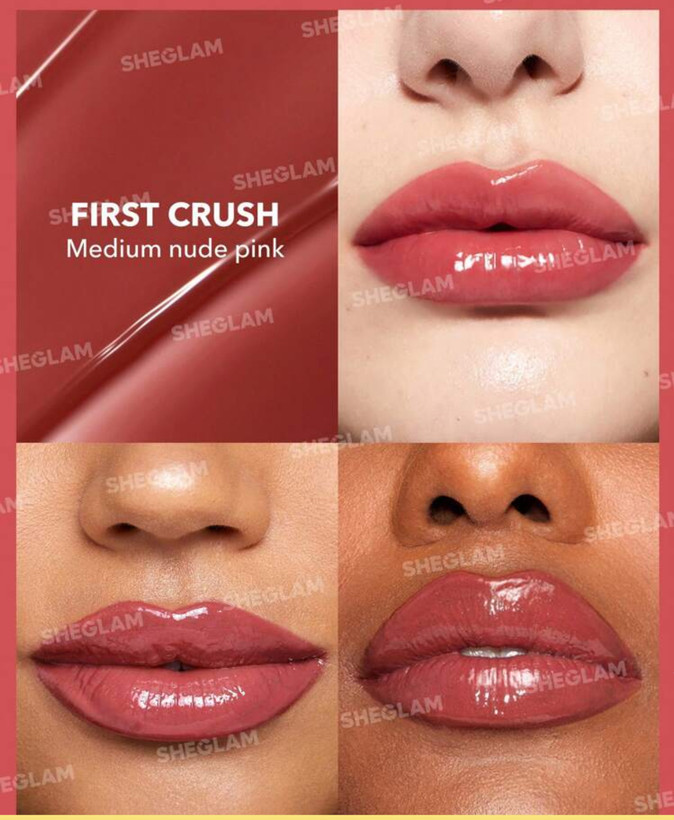 لیپگلاس پلامپری حجم دهنده و براق کننده رنگ First Crush