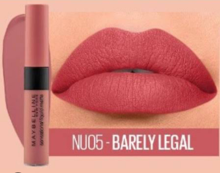 رژ لب مایع مات میبلین سری Sensational matte شماره 05