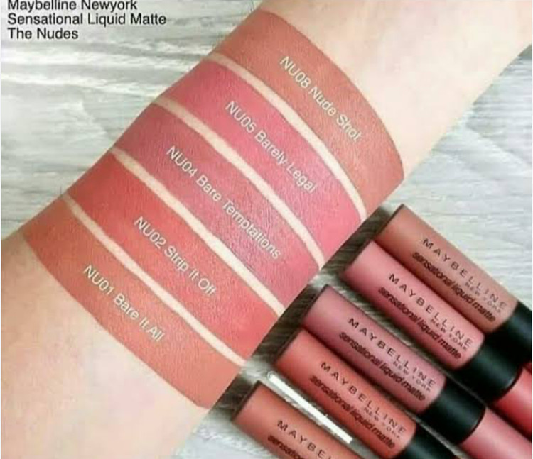 رژ لب مایع مات میبلین سری Sensational matte شماره 05