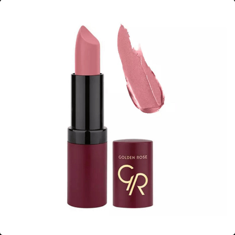 رژ لب جامد گلدن رز مدل Velvet Matte شماره 39