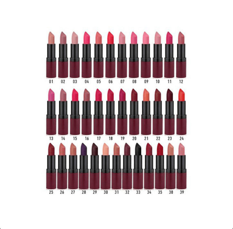 رژ لب جامد گلدن رز مدل Velvet Matte شماره 39