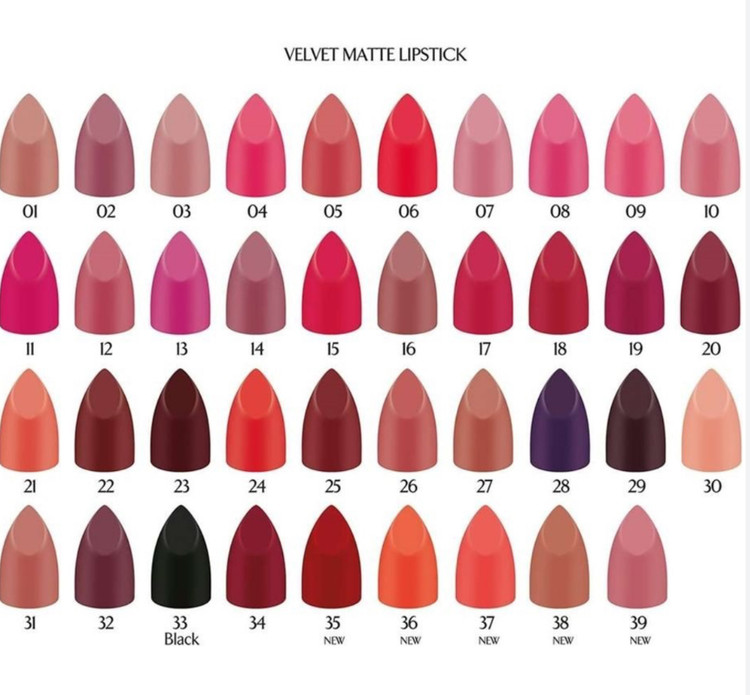 رژ لب جامد گلدن رز مدل Velvet Matte شماره 22