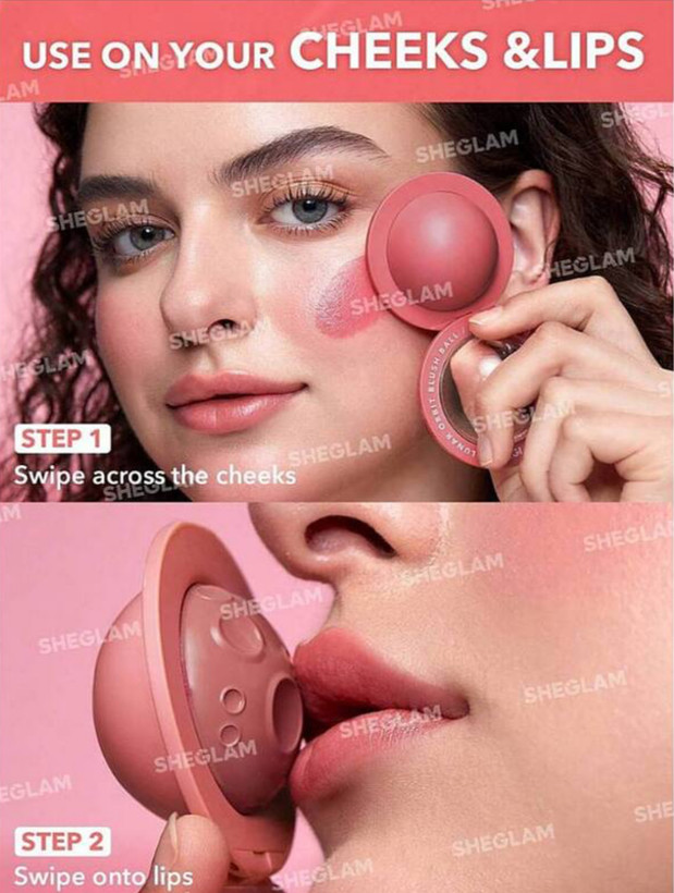 رژگونه و رژلب فضایی شیگلم رنگ ADORN