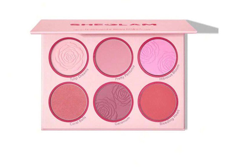 پالت رژگونه 6 رنگ شیگلم SHEGLAM مدل Floral Flush رنگ Blushing Bouquet