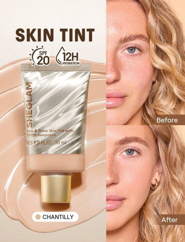 تینت پوست شیگلم حاوی spf20 رنگ chantilly