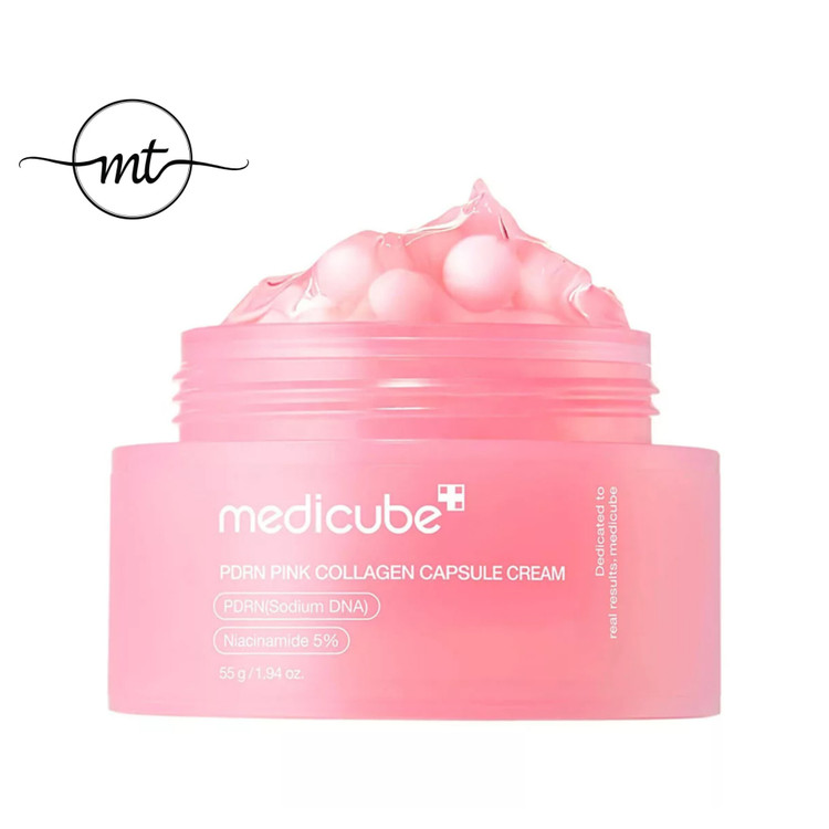 کرم کپسولی کلاژن و PDRN صورتی مدی کیوب 55 گرم - medicube PDRN Pink Collagen Capsule Cream