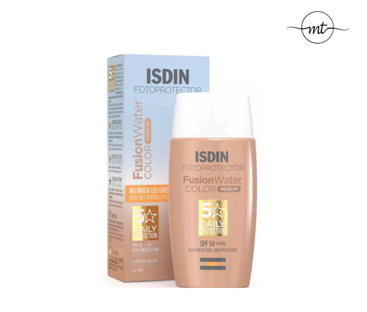 ضد آفتاب رنگ مدیوم ایزدین فیوژن واترColor Medium حجم 50 میلی لیتر