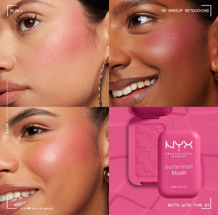 رژگونه پودری نیکس NYX مدل Buttermelt کد 07(رنگ butta with time)