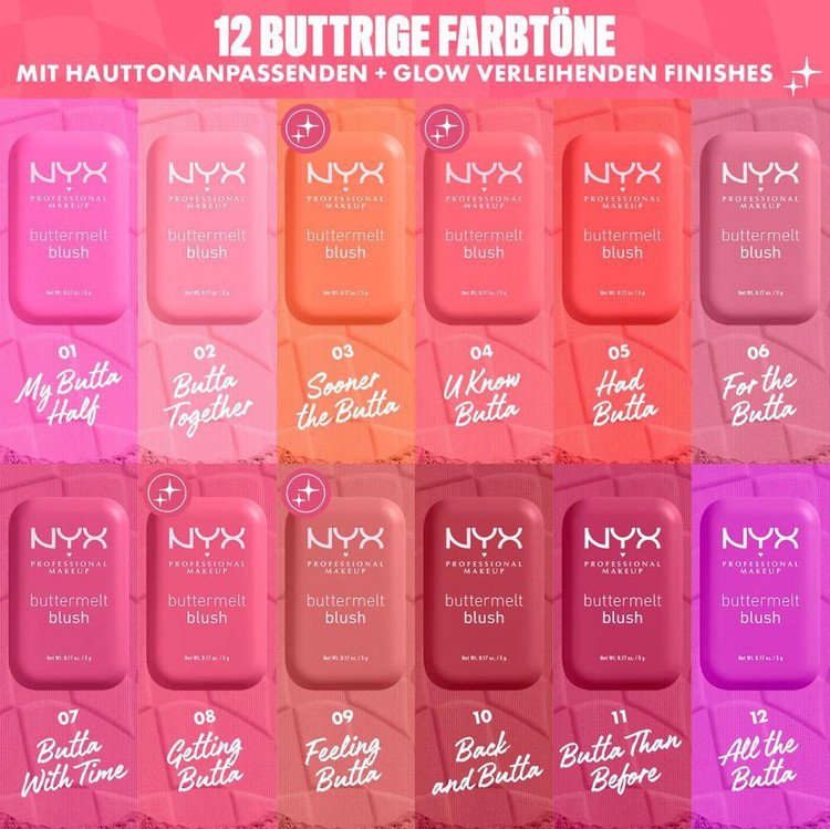رژگونه پودری نیکس NYX مدل Buttermelt کد 08(رنگ Getting butta)