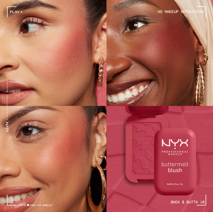 رژگونه پودری نیکس NYX مدل Buttermelt کد 10 (رنگ back and butta)