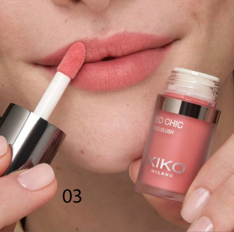 رژگونه مایع کیکو Kiko Milano Trio Blush شماره 03
