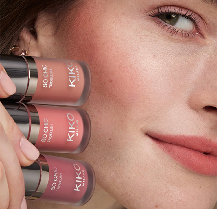 رژگونه مایع کیکو Kiko Milano Trio Blush شماره 04