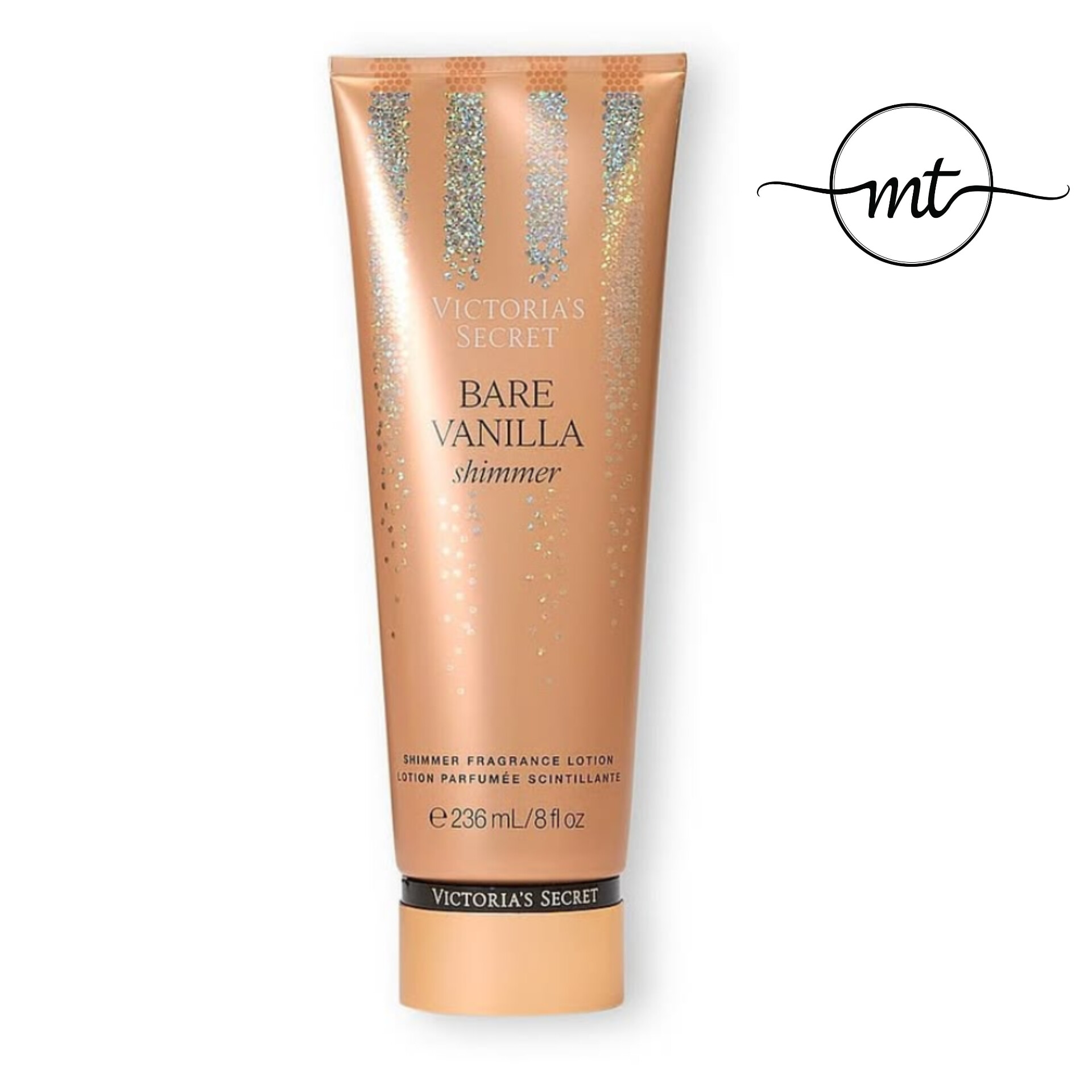 لوسیون بدن شیمر دار ویکتوریا سکرت Bare Vanilla | لوسیون اکلیلی وانیلی و خوشبو