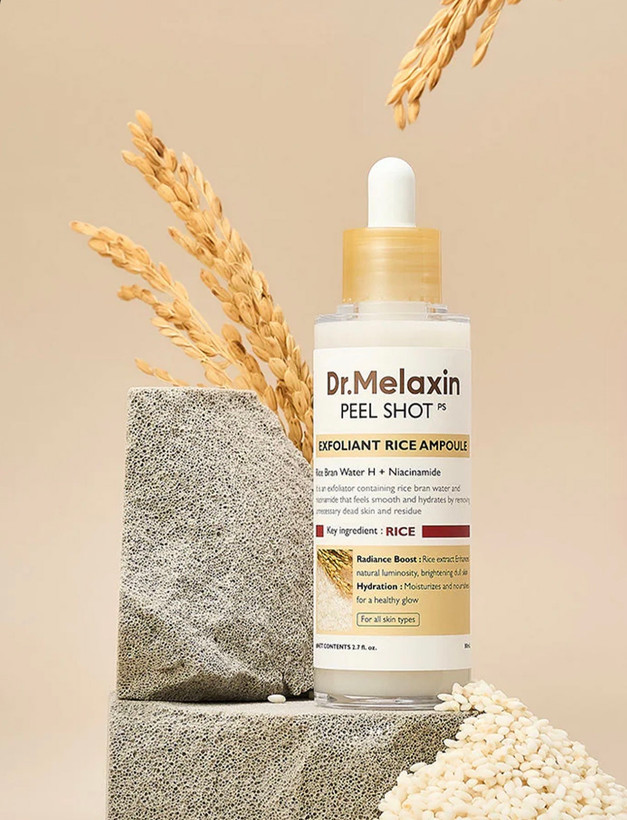 سرم لایه بردار برنج دکتر ملاکسین مدل Peel Shot White Rice