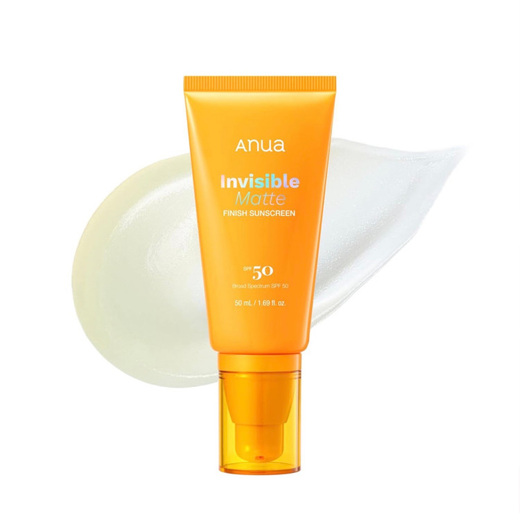 ضد آفتاب مات کننده آنوا Anua مدل Invisible Matt Finish Sunscreen حجم 50 میل
