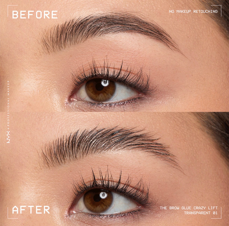 ژل لیفت و فیکس ابرو نیکس NYX The Brow Glue Crazy Lift Brow Lamination Gel
