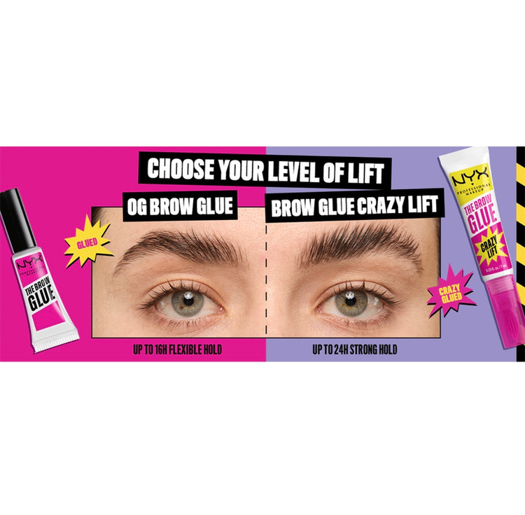 ژل لیفت و فیکس ابرو نیکس NYX The Brow Glue Crazy Lift Brow Lamination Gel