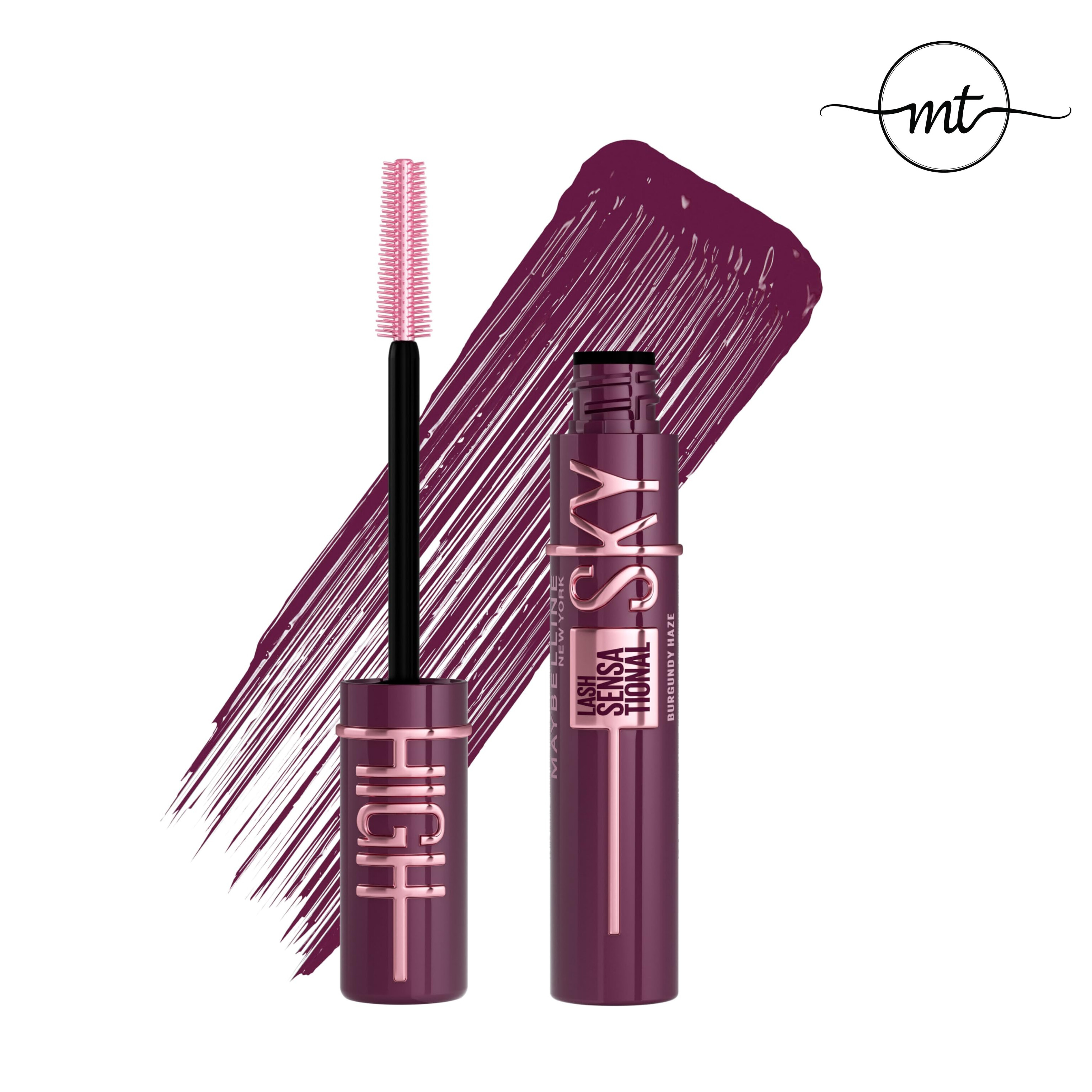ریمل زرشکی میبلین اسکای های Maybelline Sky High Burgundy