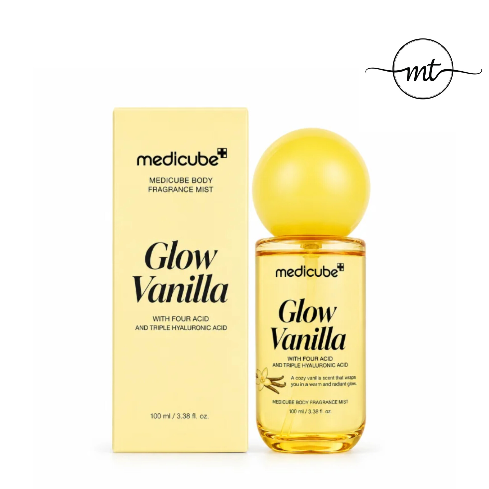 بادی میست خوشبو کننده مو و بدن Glow Vanilla مدی کیوب 100ml